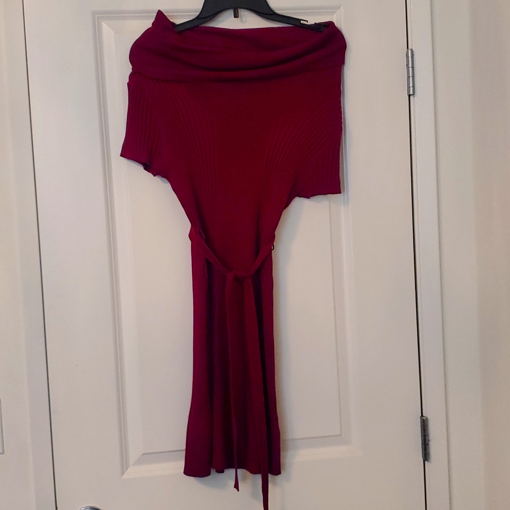 Fuschia sweater dress